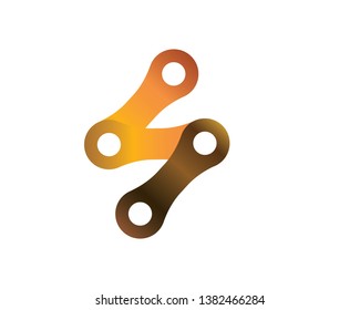 Bicycle chain links icon - Vector
