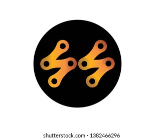 Bicycle chain links icon - Vector
