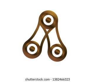Bicycle chain links icon - Vector
