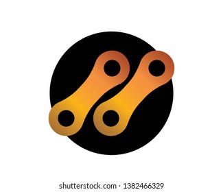 Bicycle chain links icon - Vector
