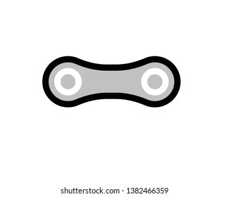 Bicycle chain links icon - Vector
