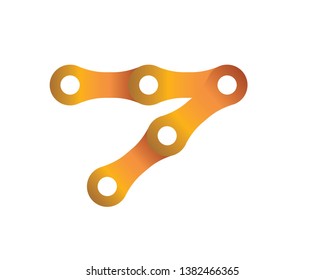 Bicycle chain links icon - Vector
