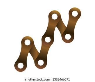 Bicycle chain links icon - Vector
