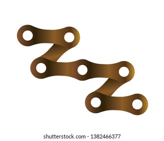 Bicycle chain links icon - Vector
