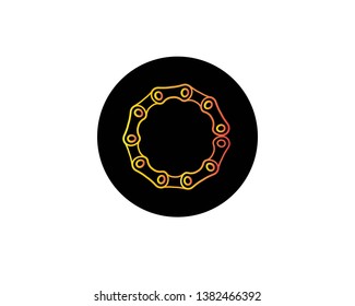 Bicycle chain links icon - Vector
