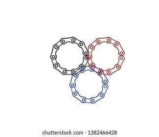 Bicycle chain links icon - Vector
