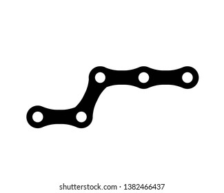 Bicycle chain links icon - Vector
