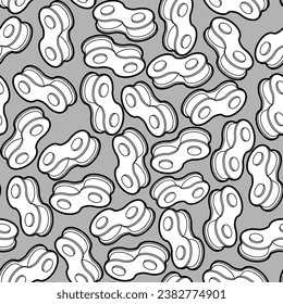 Bicycle chain pattern seamless. Vector background