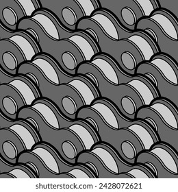 Bicycle chain pattern seamless. Vector background