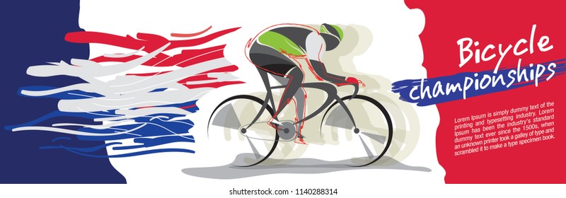 Bicycle championship vector