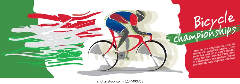 Bicycle championship vector