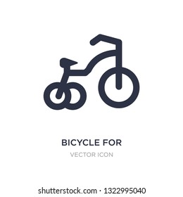 bicycle for children icon on white background. Simple element illustration from Sports concept. bicycle for children sign icon symbol design.