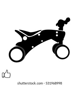 bicycle for children, icon, vector illustration EPS 10