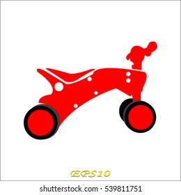 bicycle for children, icon, vector illustration EPS 10