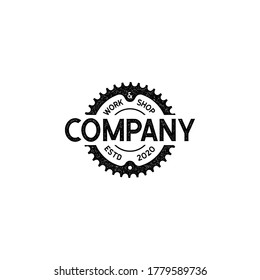 Bicycle Club Bike Shop Gear Logo Stock Vector (Royalty Free) 1779589736 ...