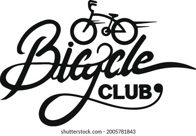 Bicycle club , vector file.