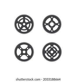 Bicycle cogwheel illustration vector design
