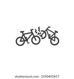 A a Bicycle Collision, Symbolizing Cycling Accidents and Road Safety