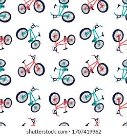 bicycle color line pattern tee illustration art vector 