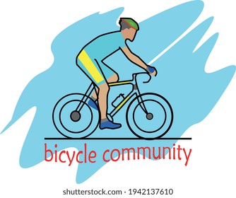 Bicycle Community for Logo or Symbol