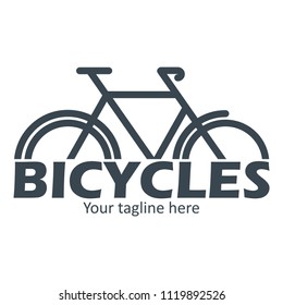 Bicycle company logo design template, Business corporate vector icon, bicycle symbol