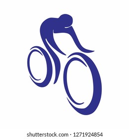 Bicycle company logo. Ilustration of bicycle.  vector Bicycle icon, vector Bicycle illustration - sport symbol - Vector