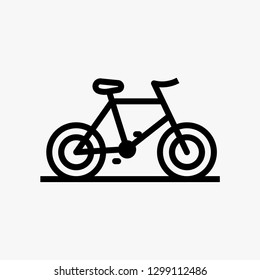 Bicycle concept line icon. Simple element illustration.  Bicycle transport concept outline symbol design. Can be used for web and mobile UI/UX . Modern vector style