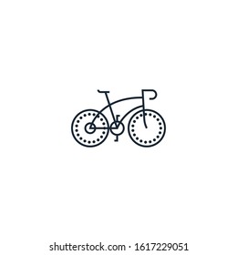 Bicycle creative icon. From Transport icons collection. Isolated Bicycle sign on white background