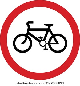 BICYCLE CROSSING sign vector for graphic designer use