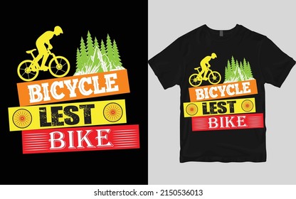 Bicycle custom t shirt design