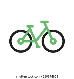 Bicycle, cycle, two wheeler, transport icon vector image. Can also be used for communication, connection, technology. Suitable for web apps, mobile apps and print media.