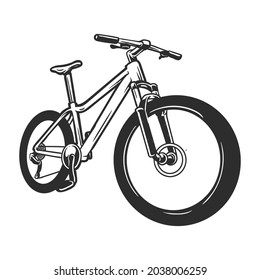 bicycle or cycle vector black white
