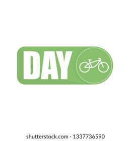 Bicycle day icon