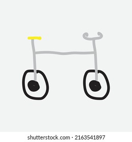 Flachzeichnung für Fahrraddesign 