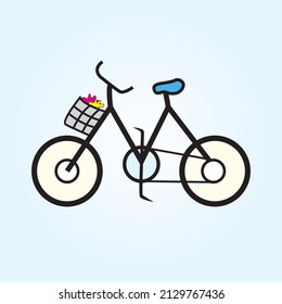 Bicycle Design. Illustration of bicycle icon. Bicycle icon. style cycle icon design. Ready to use in web design, apps, software, print, background.
