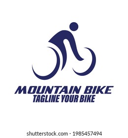 bicycle design logo vector. bike sport transportation