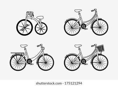 bicycle design over   background vector illustration  