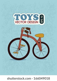 bicycle design over blue background vector illustration  