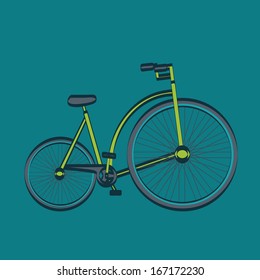 bicycle design over  blue  background vector illustration  