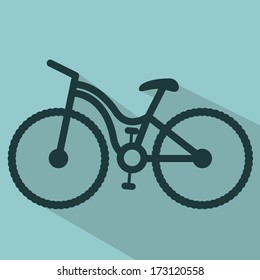 bicycle design over  blue  background vector illustration  