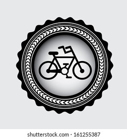 bicycle design over gray background  vector illustration