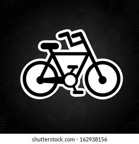 bicycle design over gray background  vector illustration
