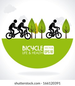 bicycle design over gray background vector illustration  