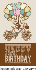 bicycle design over lilac background vector illustration