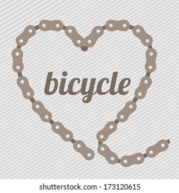 bicycle design over   lineal background vector illustration  