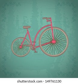 bicycle design over white background vector illustration 