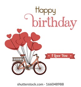 bicycle design over white background vector illustration  