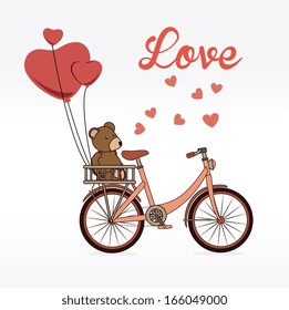 bicycle design over white background vector illustration  