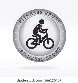 bicycle design over white background vector illustration  