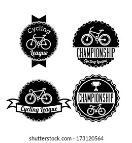 bicycle design over  white  background vector illustration  
